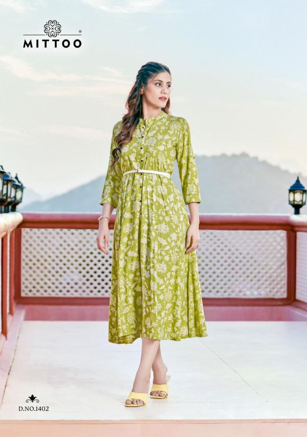 Mittoo Belt Vol 14 Fancy Rayon Printed Kurti Collection